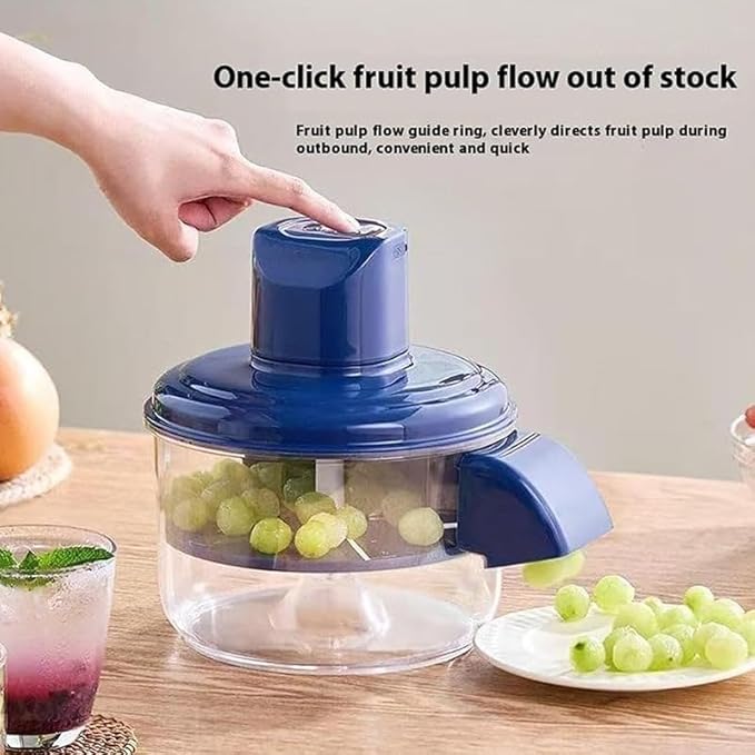 Automatic Fruit Peeling Machine, Rechargeable Electric Peeler for Grapes, Cherry Tomatoes & Garlic, One-Click Peeling, Cordless Kitchen Gadget for Quick & Easy Food Prep (round head)