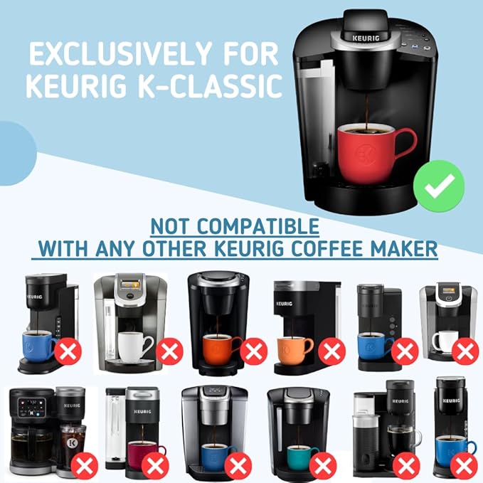 Replacement Water Reservoir Tank for Keurig K-Classic ONLY - B44, B40, B45, B50, K40, K45, K50, K55 Brewing Systems - 48 oz - CONFIGURATION A - ([ PRO TIP: WATCH VIDEO TO VERIFY CONFIGURATION ])