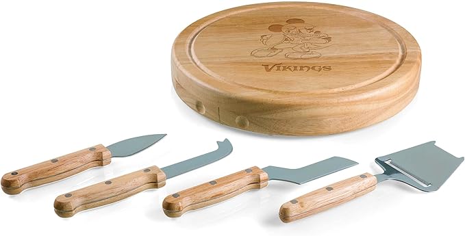 PICNIC TIME NFL unisex-adult NFL Mickey Circo Cheese Cutting Board & Tools Set