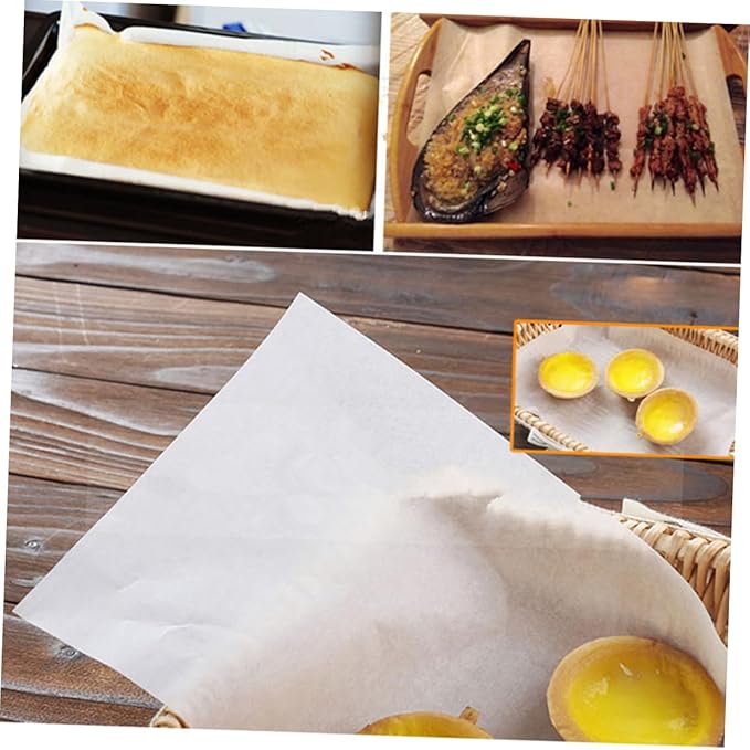 PRETYZOOM 500pcs Food Papper Baking Oil Paper Paper Baking Sheets Dehydrator Sheets Non Stick Mat for Drying Food