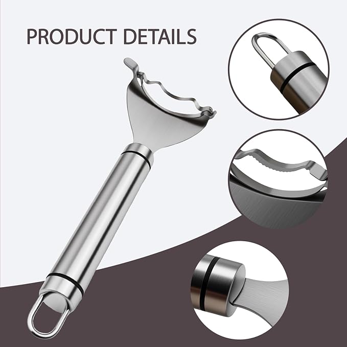 2 Pack Corn Peeler, Stainless Steel Stripper Tool Set, Cob Kernel Remover For Salads/Pizza/Bbq, Easy to Clean