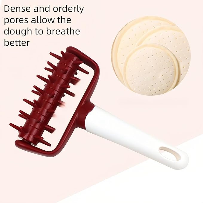 Pizza Dough Docker Docker Dough Bubble killer Time-Saver Pizza Dough Roller Docker Dough Blistering Killer Pizza Docker Roller for Home Kitchen Pizza Making Accessories Pizza Docking Tool