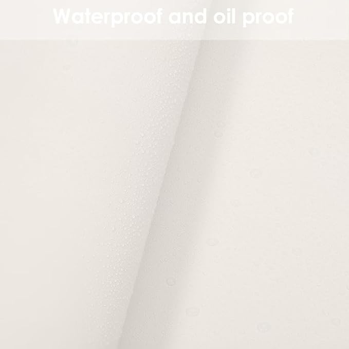Leather Table Cover,1.8mm Thick,12x90 Inch Desk Cover,Dresser Cover Top,Dresser Protector Top,Dresser Cover,End Table Cover.(White+White,12x90)