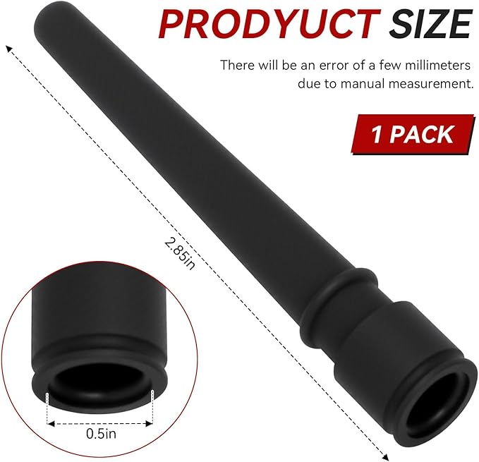 Steam Nozzle 5313259991 Coffee Machine Lower Tube - Fits for De'Longhi Espresso Coffee Maker Milk Foam Spout 1 Hole Silicone Milk Foam Spout Replacement Suitable for Cafe Milk Tea Shop Families to Use