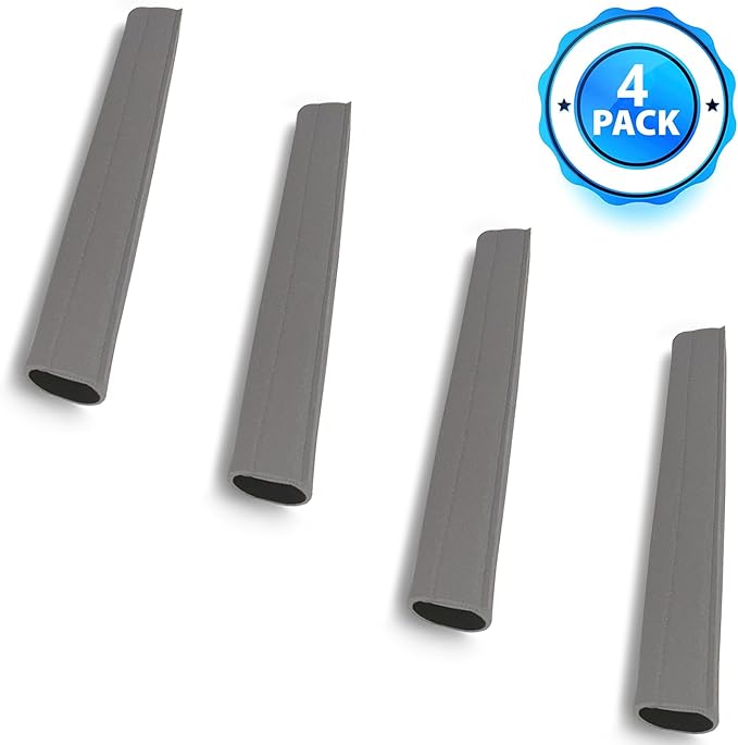 Door Handle Cover for Commercial Business Door Handles; No More Hot Handles (Grey, 4)