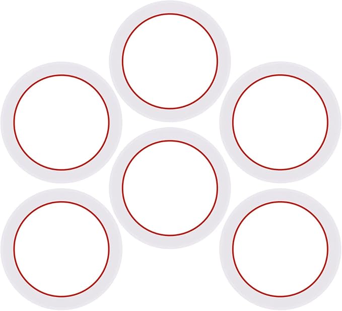 [UPGRADED] Sealing Gasket for Bialetti New Venus Induction 2 Cups (2.8 Oz 85ML) Stovetop Espresso Maker - 6 PCS Silicone Seal Ring for Venus Kitty Musa Class Stainless Steel Stovetop Coffee Maker Pots