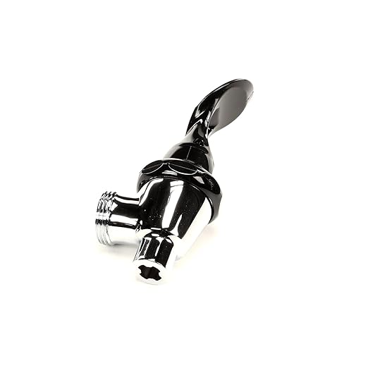 Wilbur Curtis WC-1800-P Faucet, "S" Series Blk Locking 1-1/32-14 UNS Curtis
