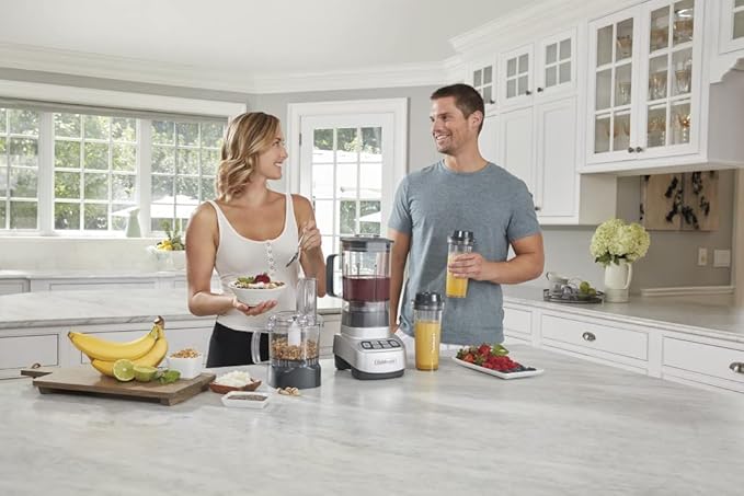 Cuisinart BFP-650P1 Velocity Ultra Trio 1-HP Blender/Food Processor with Travel Cups, Die Cast