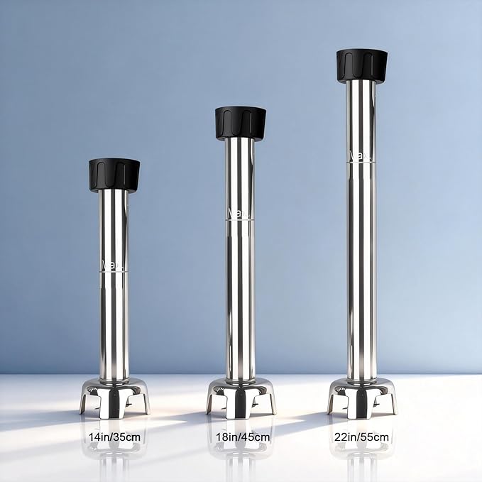 VONCI 14inch Commercial Immersion Blender Detachable Shaft, 350W, 500W & 750W Compatible, Stainless Steel Removable Shaft.