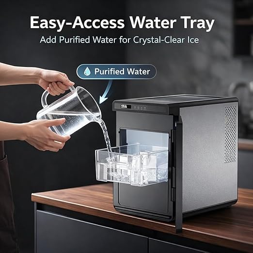 ADT Craft Cube ICE Maker Ice Maker 4x4 ice Cube 26 lb/24H Portable Ice Maker Ice Cube Maker