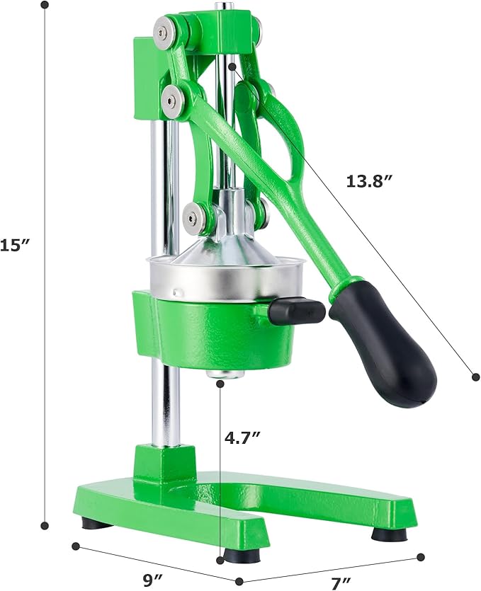 CO-Z Manual Citrus Juicer, Professional Orange and Lemon Juice Maker, Easy to Clean, Green