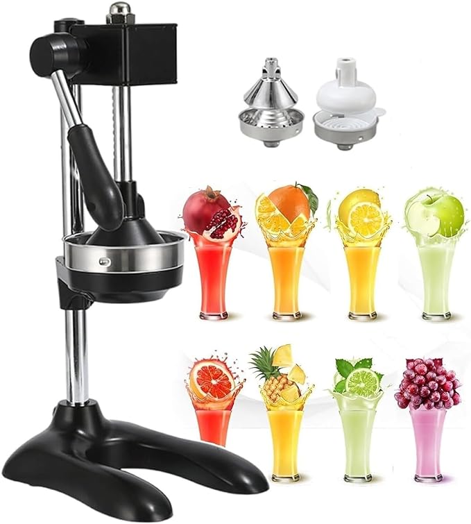 Heavy-Duty Professional Citrus Juicer, Kitchen Juice Squeezer, Easy-to-Clean, Stainless Steel