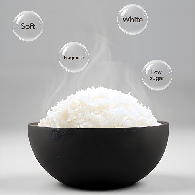 Mokero Low Carb Sugar Rice Cooker 2 Cups Uncooked and 4 Cups of Regular Cooking Small Carb Reducing Maker Rice and Grain Multi-Cooker with Stainless Steel and Nonstick Inner Pot