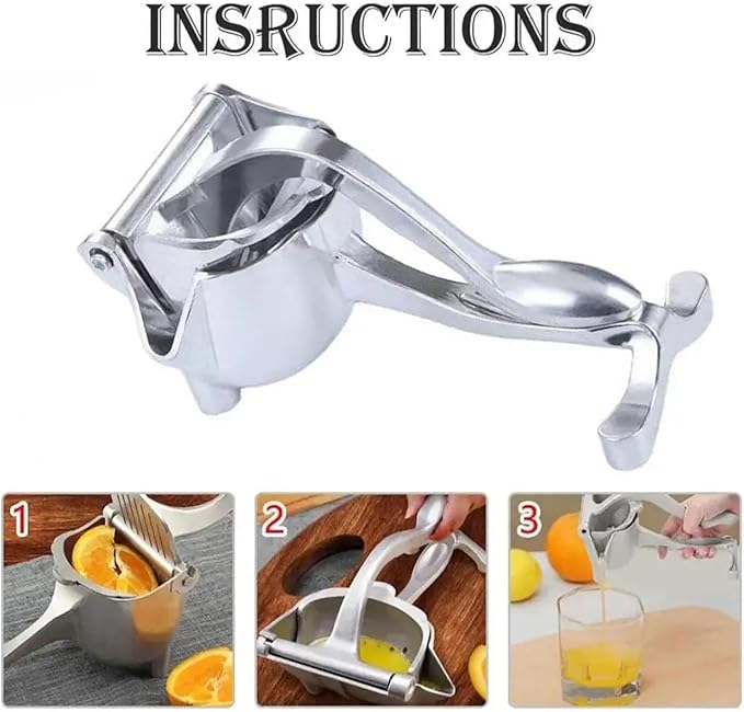 Juicer, Fruit Juice Squeezer Manual Aluminum Press Extractor Orange Lemon Citrus Juicer Handheld Kitchen Tool Home Bar