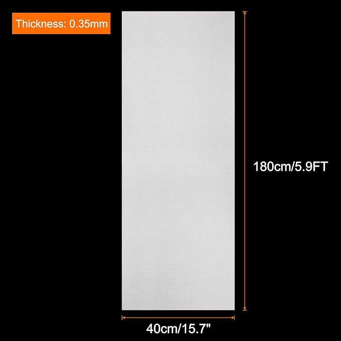 uxcell 15.7IN x 5.9FT Silicone Baking Mat Rolls, Heat Resistant Baking Mats, Non-Stick Pastry Mats, Non-Slip Countertop Mats, Refrigerator Liners White