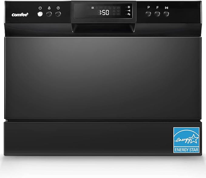 COMFEE‚Äô Countertop Dishwasher, Energy Star Portable Dishwasher, 6 Place Settings, Mini Dishwasher with 8 Washing Programs