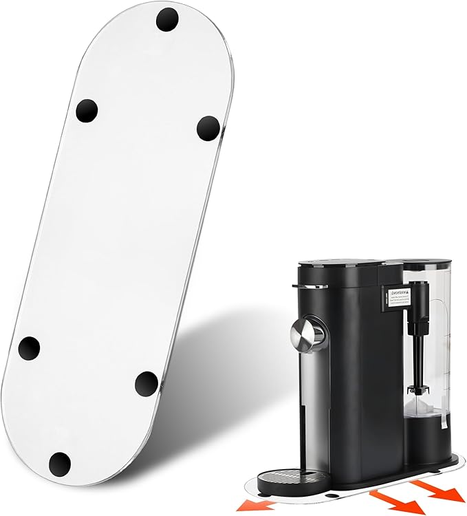 Appliance Slider Compatible with Ninja Coffee Machine, Transparent Acrylic Tray for Ninja Coffee Maker PB041/051 Keurig K-Mini