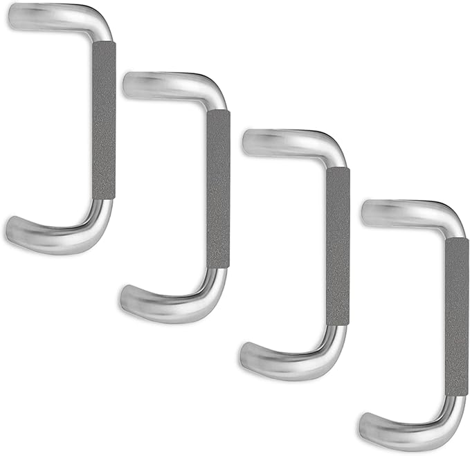 Door Handle Cover for Commercial Business Door Handles; No More Hot Handles (Grey, 4)