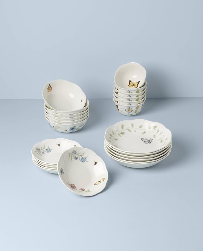 Lenox 895704 Butterfly Meadow 24-Piece Bowl Set