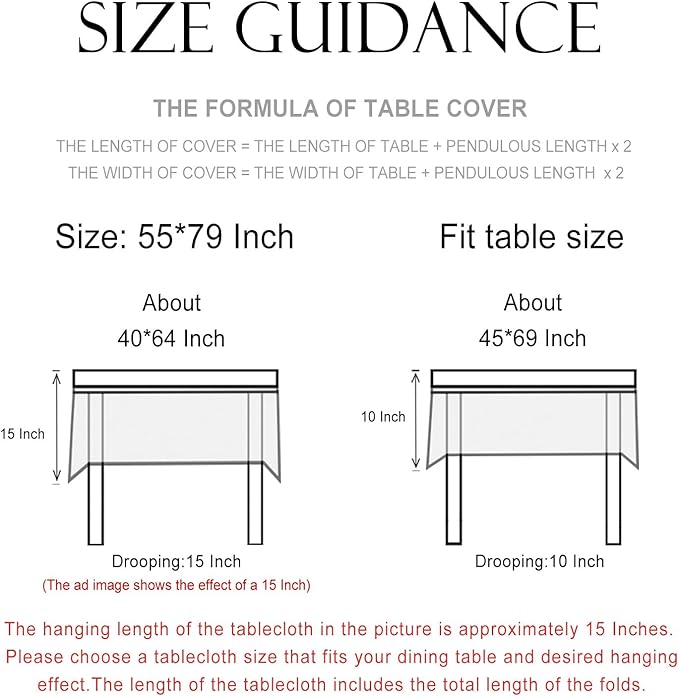 patdrea Designer Beige Tablecloth for Rectangle Table,Elegant Linen Floral Pattern French Table Cloth,Decor Cover Cloth for Kitchen Dining Christmas,Thanksgiving,Party,55"x79"-Istana a