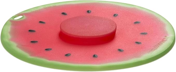 Charles Viancin - Watermelon Silicone Lid for Food Storage and Cooking - 8''/20cm - Airtight Seal on Any Smooth Rim Surface - BPA-Free - Oven, Microwave, Freezer, Stovetop and Dishwasher Safe