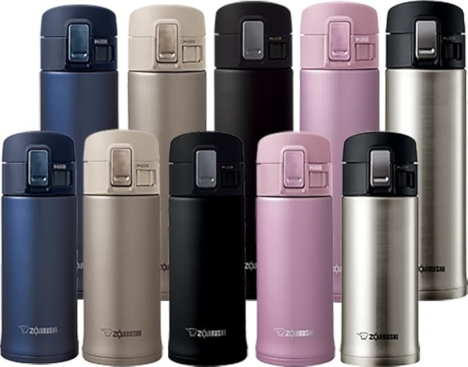 Zojirushi Stainless Steel Mug, 12-Ounce, Smoky Blue