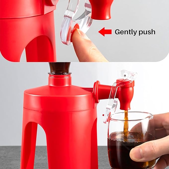 Soda Dispenser Drinking Water Dispense Machine Coke Bottle Dispenser Party Home Bar Accessory