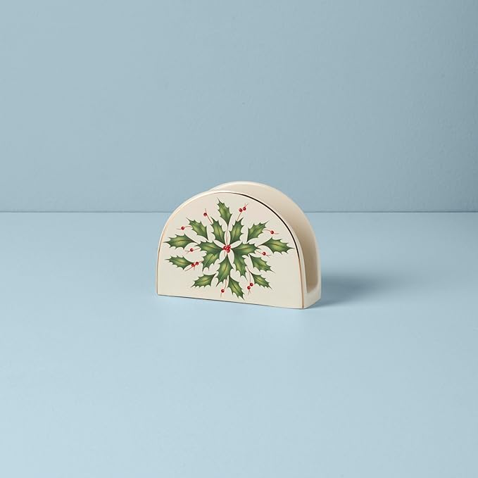 Lenox 870004 Hosting The Holidays Napkin Holder, Christmas