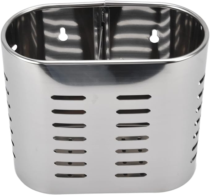 Fdit Household Wall Mount Utensil Drying Racks,Cooking Utensil Holder Flatware Hanging Organizer Drying Racks with Hollow Design for Spoons Knives Forks Chopsticks