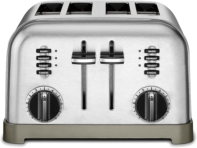 Cuisinart 8-Cup Rice Cooker and 4 Slice Toaster Oven, Brushed Stainless