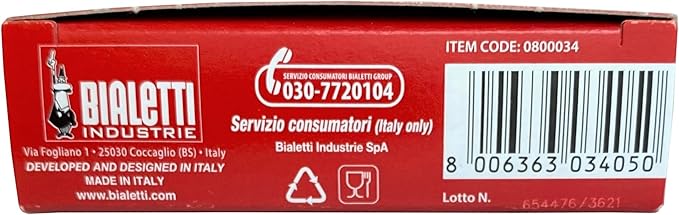 Bialetti 3 Replacement Seals and 1 Filter for 6 Cup Moka Express Blister Pack