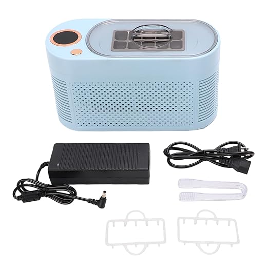 Mini Ice Maker, 10 Cubes Portable Countertop Ice Machine Makes in 15 Mins Quiet 120W Automatic for Home Office Bar Camping Party (US Plug)