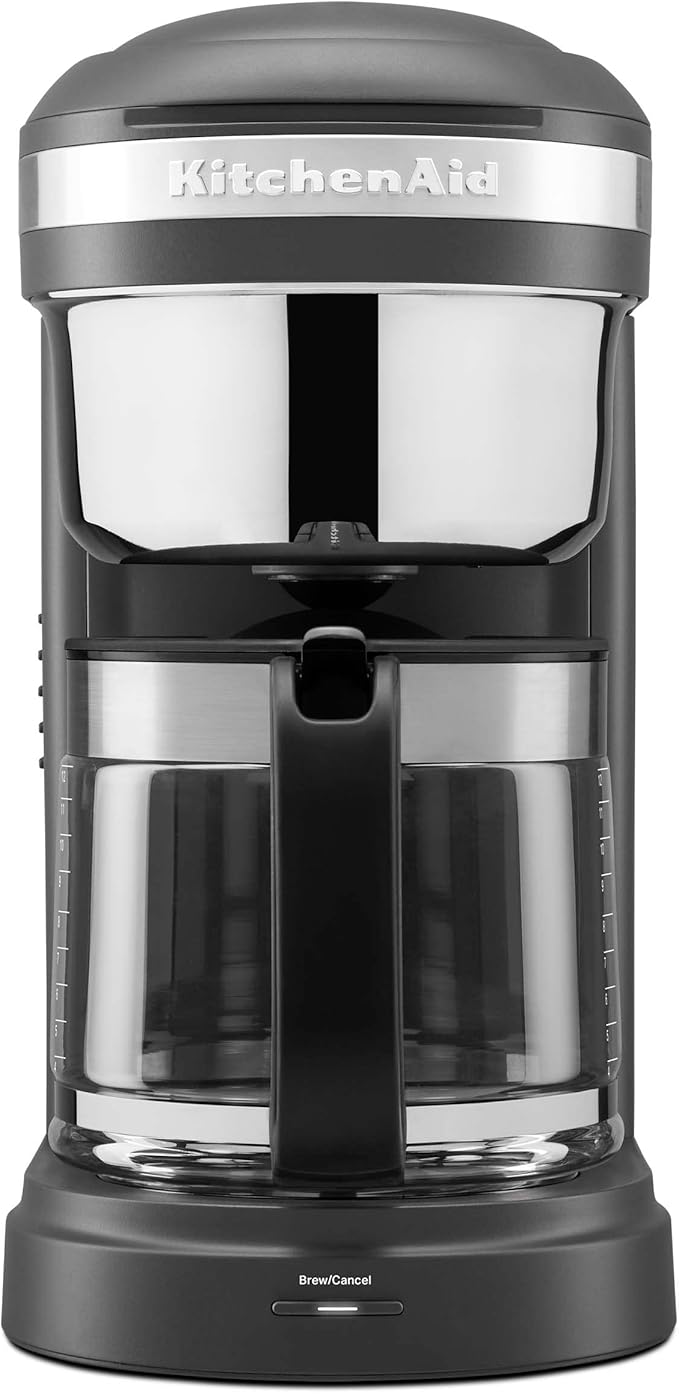 KitchenAid 12 Cup Drip Coffee Maker with Spiral Showerhead and Programmable Warming Plate - KCM1209