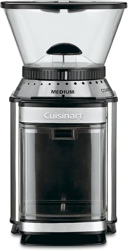 CUISINART Coffee Grinder, Electric Burr One-Touch Automatic Grinder with18-Position Grind Selector, Stainless Steel, DBM-8P1 & 2-Slice Toaster Oven, Compact, White, CPT-122