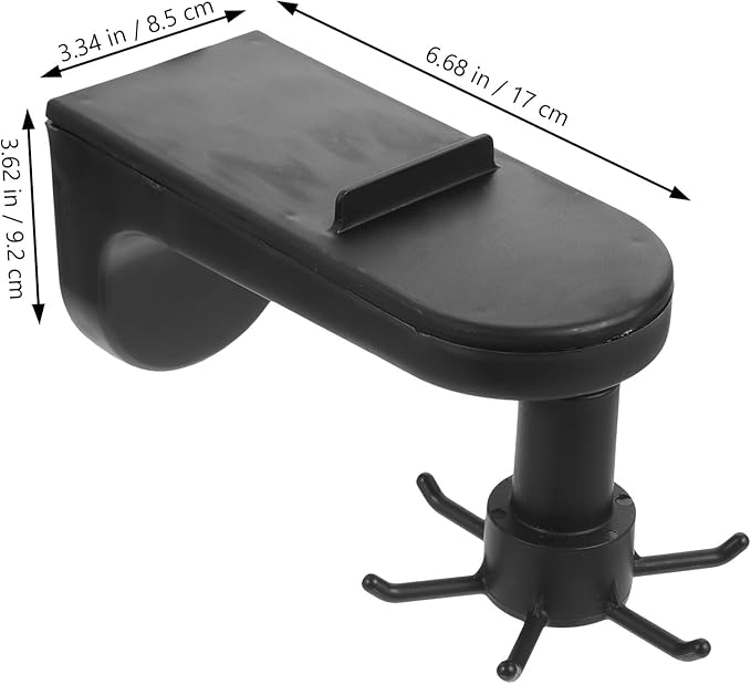 2pcs Nailless Kitchen Utensil Hooks Wall Mount, 360° Rotatable Plastic Utensil Hanger for Hanging Cooking Tools, Strong Adhesive Hooks for Kitchen Storage and Organization