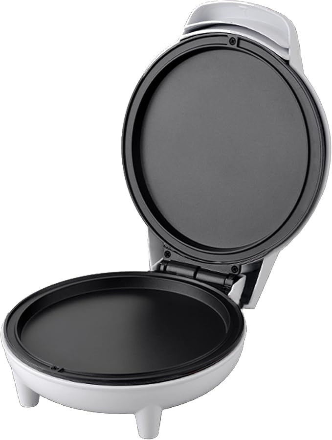 Courant 7" Travel Pizza Maker Plus, Indoor Electric Grill, Nonstick Pan for Pizzas, Quesadillas, Nachos and more, Personal Pizza Machine for Delicious Meals, White