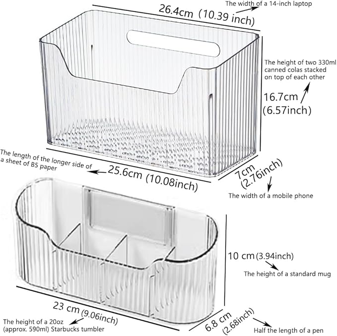 2PCS Cabinet Door Organizer,Self Adhesive Kitchen Cabinet Organizer,Cabinet Door Storage Box for Bathroom/Kitchen/Living room,Storage shelf rv must haves. (transparent)