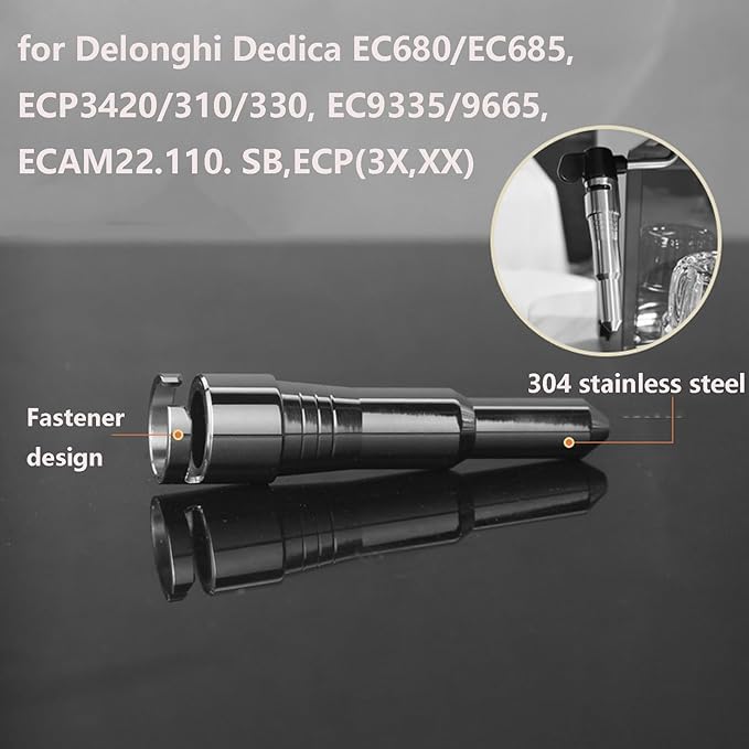 Coffee Maker Steam Tube Nozzle Tip Spout Replacement for Delonghi All Series ECP3420/310/330/EC680/685/EC9335/9665 Espresso Coffee Machine Steam Wand Tip Milk Foam Spout