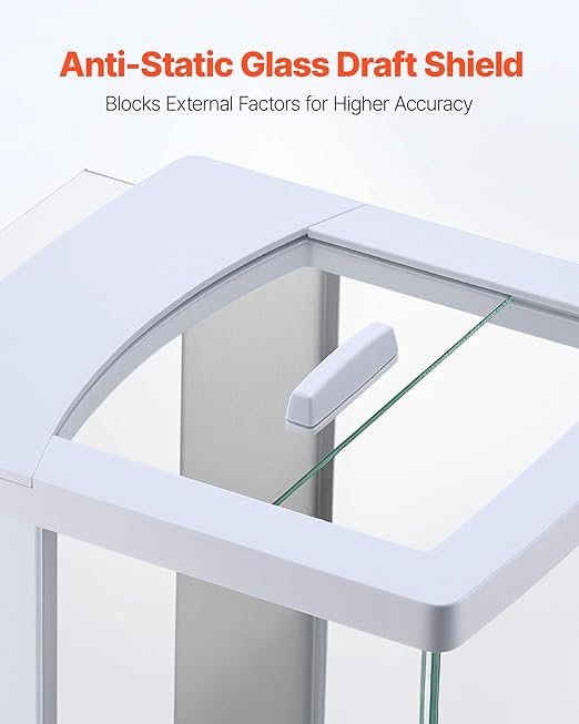 VEVOR Analytical Balance, 120 g x 0.001 g High Precision Accuracy Lab Scale, g/oz/ct/mg 4 Units Electronic Digital Analytical Balance with Glass Draft Shield, for Laboratory Jewelry Pharmacy