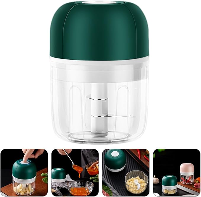 1pc Electric Mini Garlic Chopper Practical Food Slicer Cordless Garlic Grater Ginger and Vegetables Easy to Clean Safe for Machine Use
