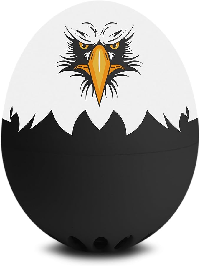 Eagle BeepEgg – Egg Timer for Boiling Eggs – Musical Egg Cooker for Soft, Medium, Hard Boiled Eggs – Food Safe – Singing Floating Egg Timer – Egg Cooker for 3 Levels of Doneness - Brainstream