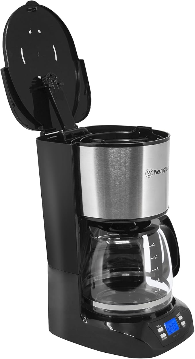 Westinghouse 220 volts 12 cup coffee maker 220v 240 volt Digital Programmable Coffee Machine Permanent Filter & Hot Plate (NOT FOR USE IN USA)