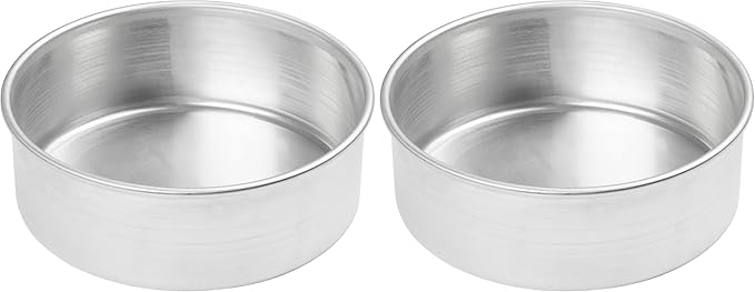 Winco ACP-083 Winware 8-by-3-Inch Aluminum Layer Cake Pan, 1 Count (Pack of 2)