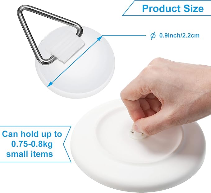 Patelai 80 Pieces Invisible Plate Hangers Wall Adhesive Picture Hangers Vertical Plate Holders for Hanging Decorative Plates Wall Hooks Display Art Photo Frames Paintings