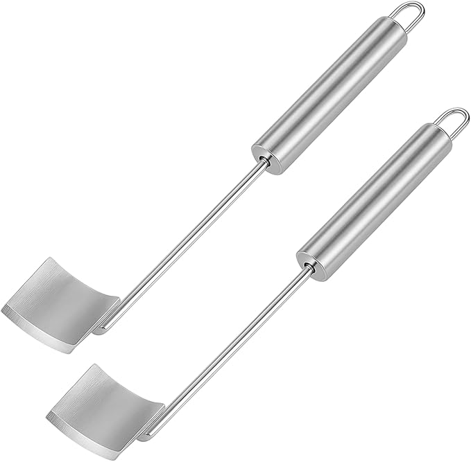 AphohomeCorn Peeler for Corn on the Cob, 2PCS Long Handle Stainless Steel Corn Stripping Tool, Quick Corn Cob Stripper Tool, Easy-to-Use Corn Cutter, Ideal for Kitchen, Salads & Tacos, 9.8×1.57×1.06in