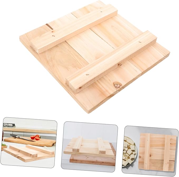 OUNONA Wooden Tofu Press Board for Homemade Tofu Reusable Bean Curd Maker Tool Smooth for Easy Cleaning and Convenient Use