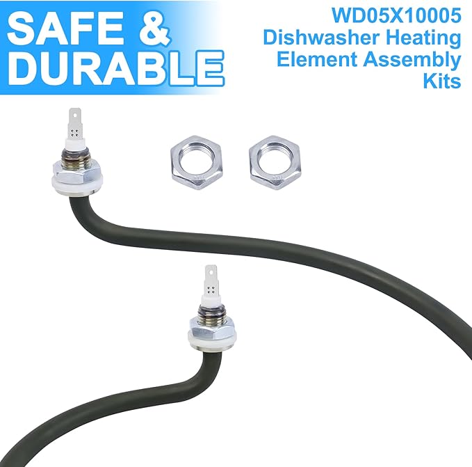 Upgraded WD05X10005 Dishwasher Heating Element Replacement, Compatible with General Electric GE Dishwasher Parts WD5X10010 WD5X10005,Fits Models(GDW EDW GHD GLD GSD PDW ZBD) Heating Element