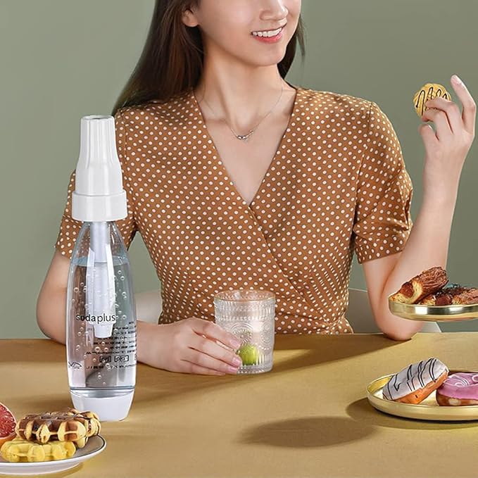 Portable Soda Maker Household 1L Sparkling Water Bottle BPA Free Carbonated Water Machines without CO2 Cylinder Reusable Beverages Machine Kit