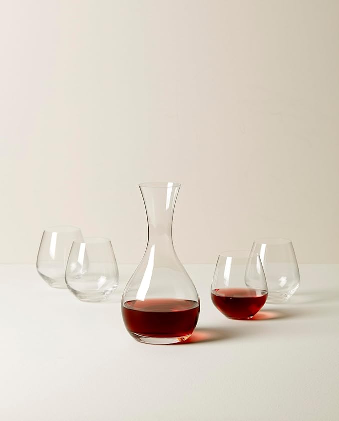 Lenox 893690 Tuscany Classics 5-Piece Decanter & Glass Set