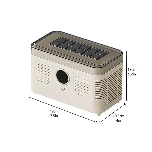 Portable Ice Maker Countertop, Ice Maker Machine with Heat Dissipation Holes, Rapid Ice Making for Milk Tea, Coffee, Juice, Beverages